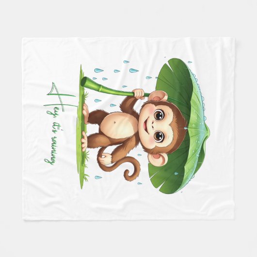 Hey' It's Raining Fleecedecke (Vorderseite (Horizontal))