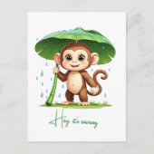 Hey' It's Raining Postkarte (Vorderseite)