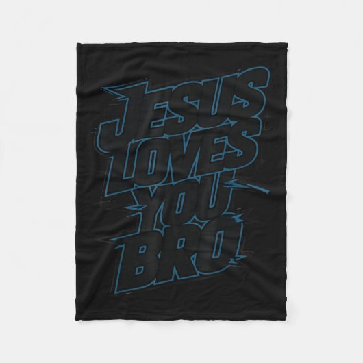 Hey Jesus Lieben Sie Bro Christlichen Jugend Godbr Fleecedecke (Vorderseite)