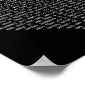 Hey Jude Black Heart Wall Art Song Lyric Print Poster (Ecke)