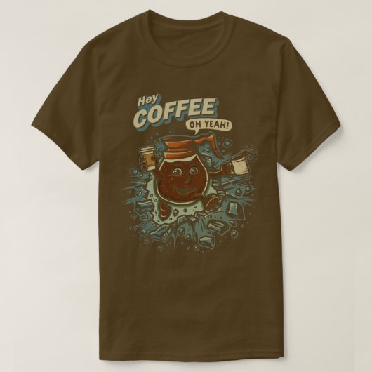 Hey Kaffee T-Shirt (Design vorne)