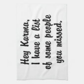 Hey Karma.. Handtuch (Vertikal)