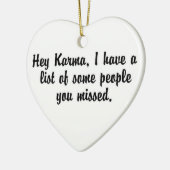 Hey Karma.. Keramik Ornament (Links)