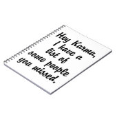 Hey Karma.. Notizblock (Linke Seite)