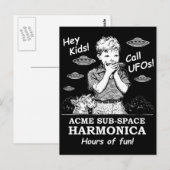 Hey Kinder! Ruf UFOs! Postkarte (Vorne/Hinten)