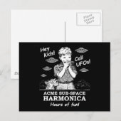 Hey Kinder! Ruf UFOs! Postkarte (Vorne/Hinten)