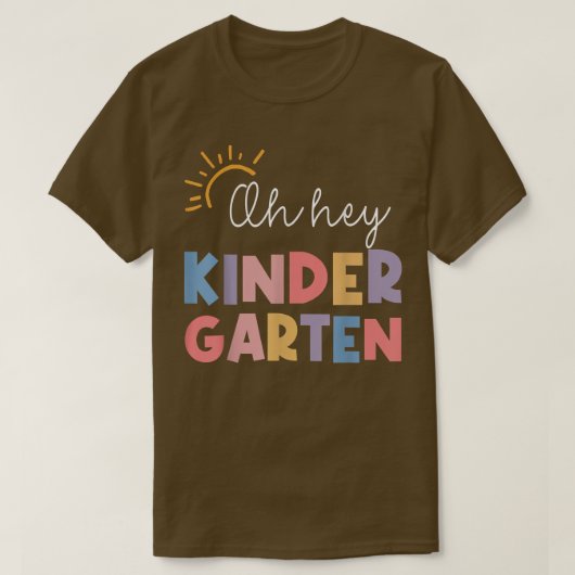 Hey Kindergarten zurück zum Lehrer Studen T-Shirt (Design vorne)