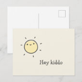Hey Kleiner - Süße Sonne Postkarte (Vorne/Hinten)