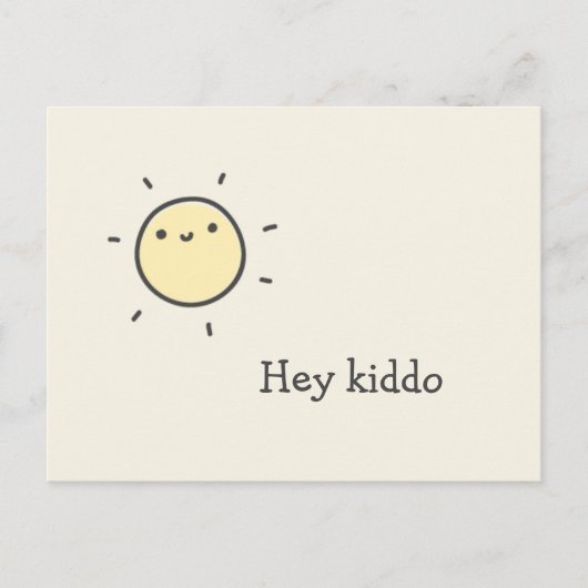 Hey Kleiner - Süße Sonne Postkarte (Vorderseite)