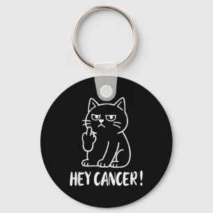 Hey Krebs F U Lustiger Meme Katze Mittelfinger Fck Schlüsselanhänger