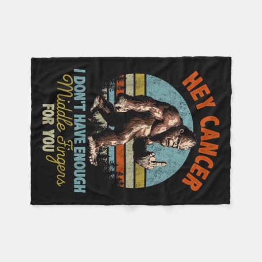 Hey Krebs, ich habe nicht genug Mittelfinger für Fleecedecke (Vorderseite (Horizontal))