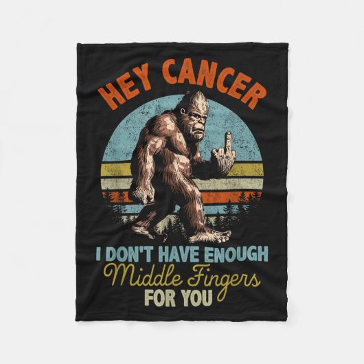 Hey Krebs, ich habe nicht genug Mittelfinger für Fleecedecke (Vorderseite)