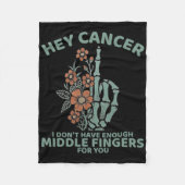 Hey Krebs, ich habe nicht genug Mittelfinger für Fleecedecke (Vorderseite)