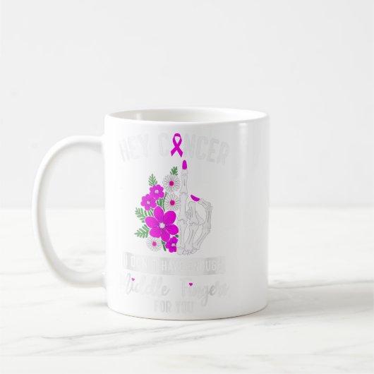 Hey Krebs, ich habe nicht genug Mittelfinger für Kaffeetasse (Links)