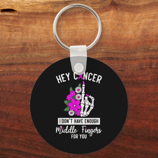 Hey Krebs, ich habe nicht genug Mittelfinger für Schlüsselanhänger (Vorderseite)