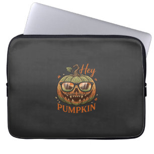 Hey Kürbis Halloween Kürbislaterne Brille Schnurrb Laptopschutzhülle