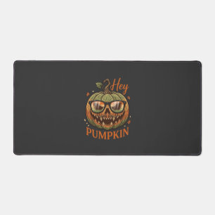 Hey Kürbis Halloween Kürbislaterne Brille Schnurrb Schreibtischunterlage