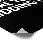 Hey Kurze Frage Lustiger Spruch Poster (Ecke)