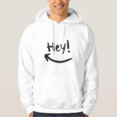 Hey lächeln hoodie (Vorderseite)