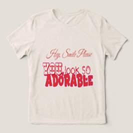 Hey lächle bitte! Tri-Blend shirt