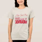 Hey lächle bitte! Tri-Blend shirt (Vorderseite)