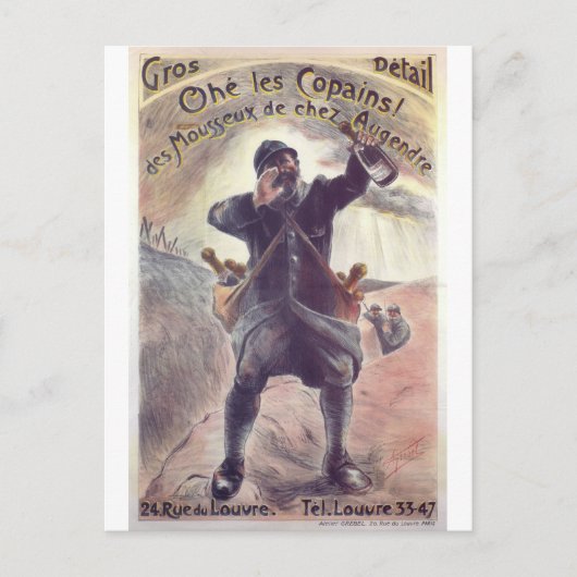 Hey Lads Propaganda Poster Postkarte (Vorderseite)