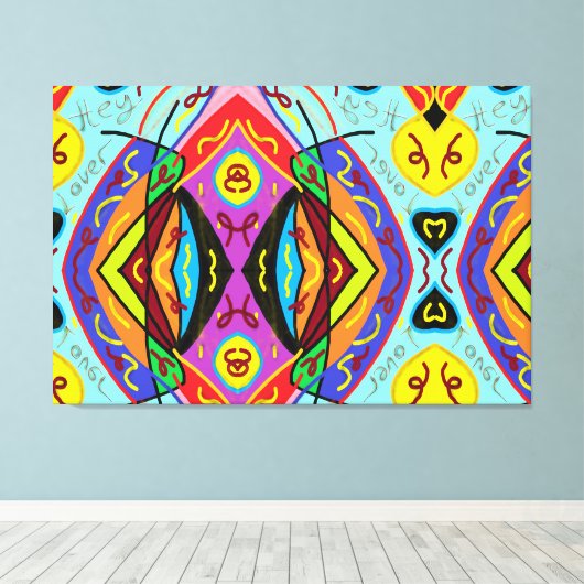 Hey Liebhaber Leinwanddruck (Insitu (Holzboden))