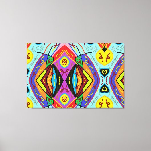 Hey Liebhaber Leinwanddruck (Vorderseite)