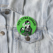 Hey Lyme Disease Awareness Ribbons Button (Beispiel)