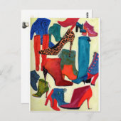 Hey Mädchen, braucht ein neues Paar? - Modendarste Postkarte (Vorne/Hinten)