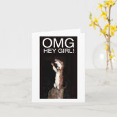 Hey, Mädchen! Karte (Gelbe Blume)