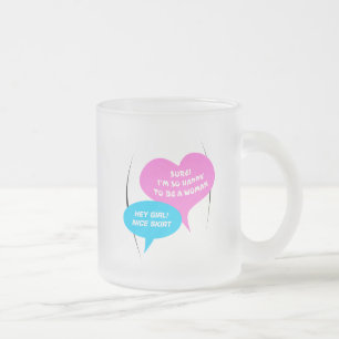 Hey Mädchen, schönes Kleid Hellblau&Pink Lustiger  Mattglastasse