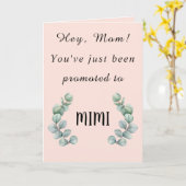 Hey Mama, du bist gerade auf MIMI Card befördert w Karte (Gelbe Blume)