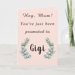 Hey Mama, du bist gerade zur Gigi-Karte befördert  Karte