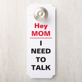 Hey Mama Vater Ich muss Nachricht Tür Hanger sprec Türanhänger
