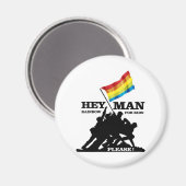 HEY, MAN,… RAINBOW FOR KIDS MAGNET (Vorderseite/Rückseite)