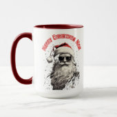 Hey Mann habe frohe Weihnachten Tasse (Links)