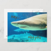 Hey, Miss dich Postcard. Postkarte (Vorne/Hinten)