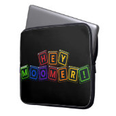 Hey Moomer! Laptop-Sieb, 35 Zoll Laptopschutzhülle (Vorderseite Links)