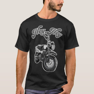 Hey, Motorrad Mini-Motorrad-Moto Monkey lustig T-Shirt