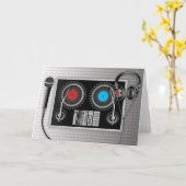 Hey Mr. DJ Card Karte (Gelbe Blume)