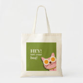Hey! Nicht Ihre Tasche Funny Cat Totbeutel (Vorne)