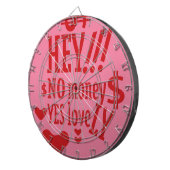 HEY!!! NO MONEY YES LOVE(LOVELY) BY MASANSER DARTSCHEIBE (Vorderseite rechts)
