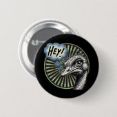 Hey Ostrich Bubble Button (Vorne & Hinten)