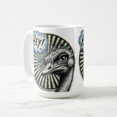 Hey Ostrich Bubble Mug Kaffeetasse (Vorderseite Links)
