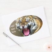 Hey_ Ovaler Aufkleber (Umschlag)