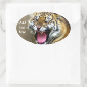 Hey_ Ovaler Aufkleber (Tasche)