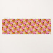 Hey Pink Wasserfarbe Geometrisches Muster Yogamatte (Rückseite (Horizontal))