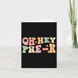 Hey, Pre K Groovy Ck zur Schule glücklich ersten T Karte