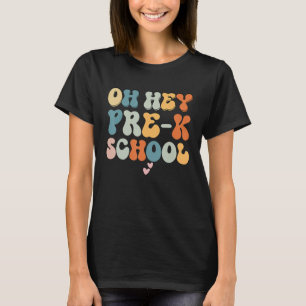 Hey, Pre K Lehrer zurück in die Schule Vintag Groo T-Shirt